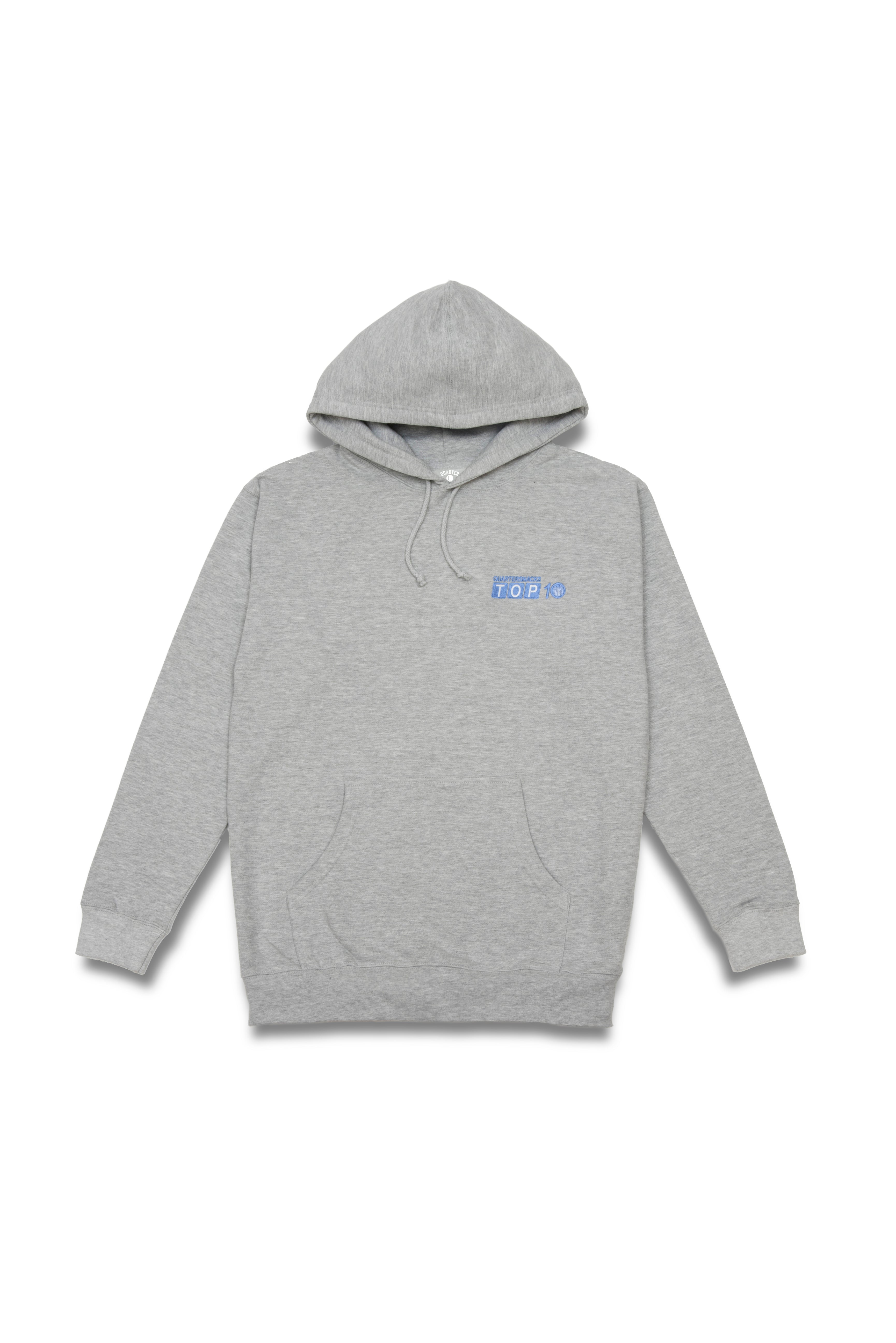 Quartersnacks Top 10 Hoody (Grey) – Crushed Skate Shop