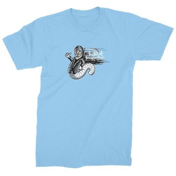 Strangelove Skateboards Bukowski Worm (Electric Blue) T-Shirt